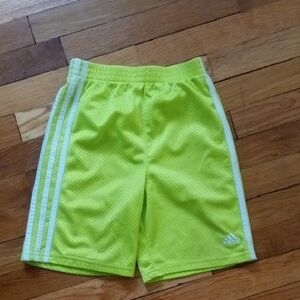 boys 7 bright yellow ADIDAS shorts